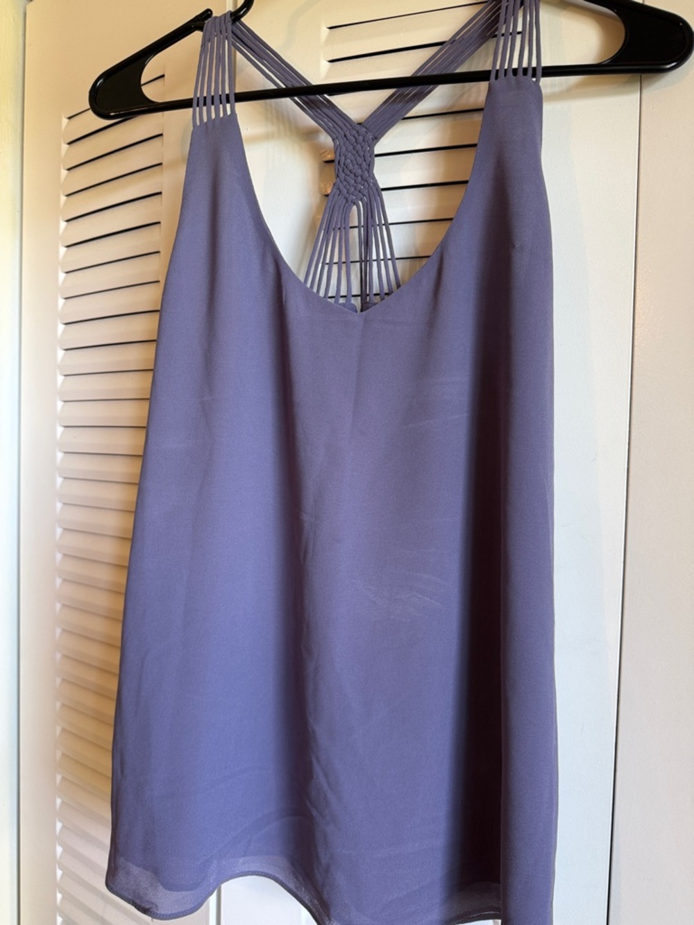 Naked Zebra Lavender Purple Strappy Back Crop Top